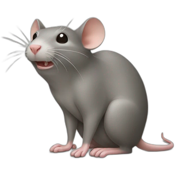 pooping rat emoji