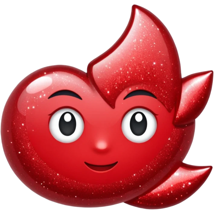 red glitter fix emoji