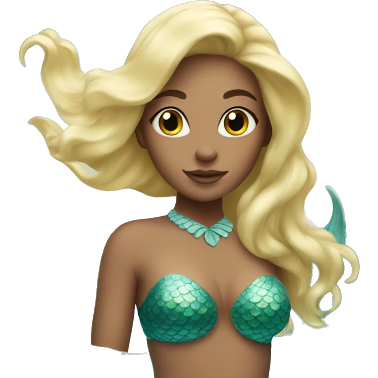 blonde mermaid  emoji