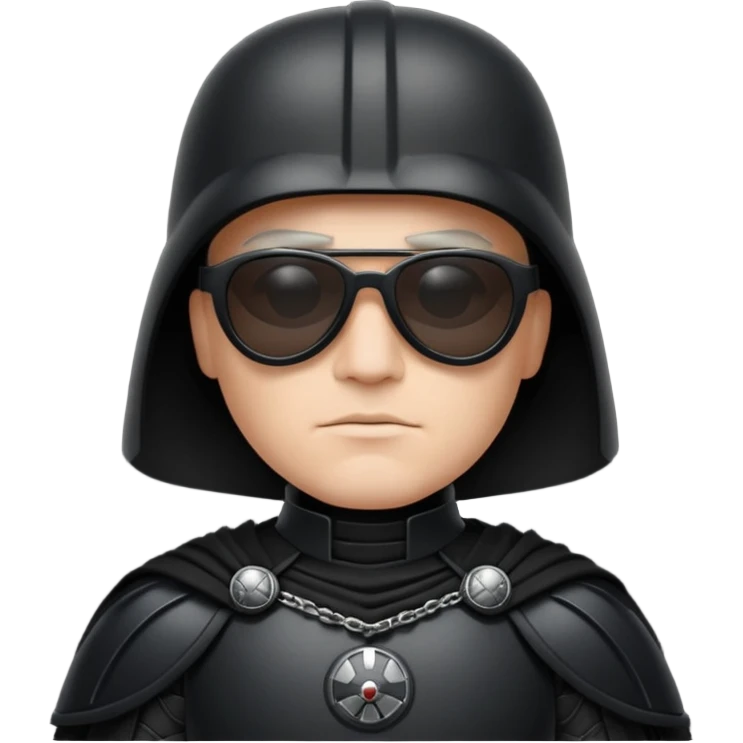 Dark vador Ève-Charlotte des lunnettes noires emoji