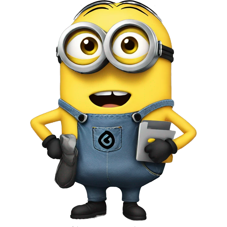Minion with mac emoji