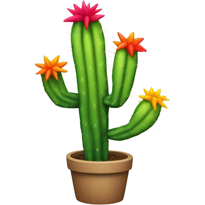 Rainbow catcus emoji