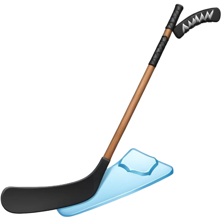 Hockey goalie stick emoji