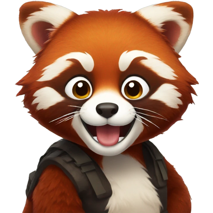 red panda that plays emoji
