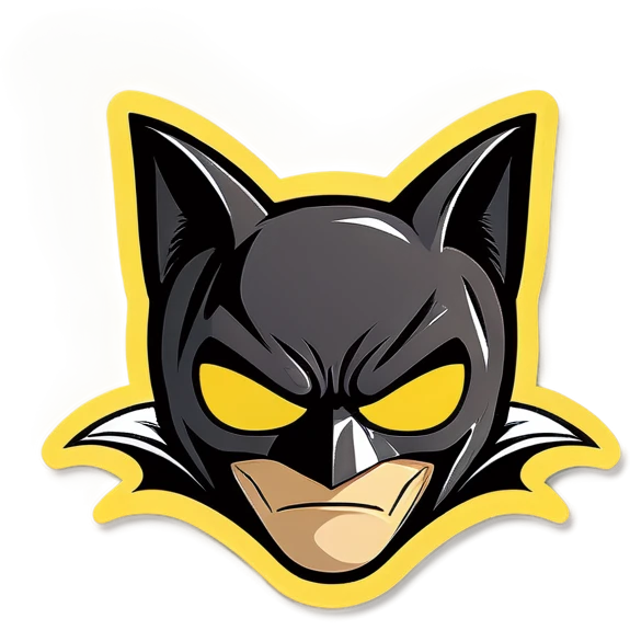 cat with a batman mask emoji