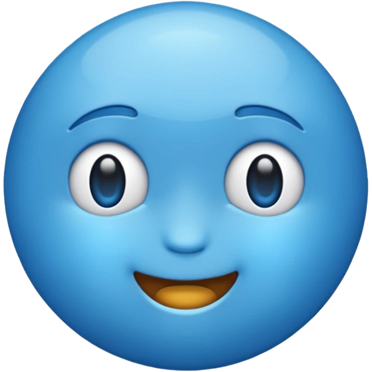 Aesthetic blue emoji emoji