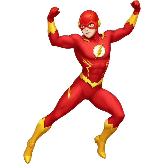 classic Flash superhero emoji