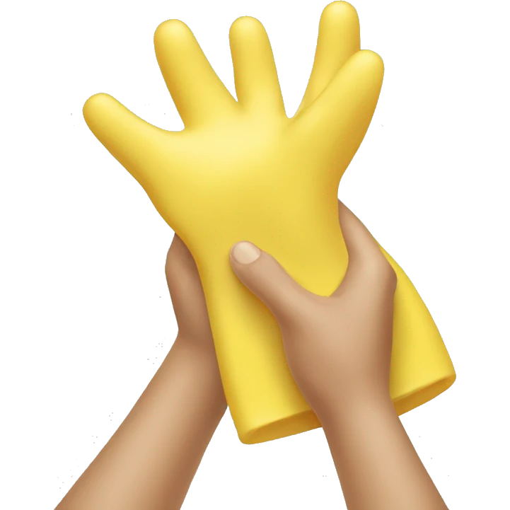 washing yellow hands with soap emoji