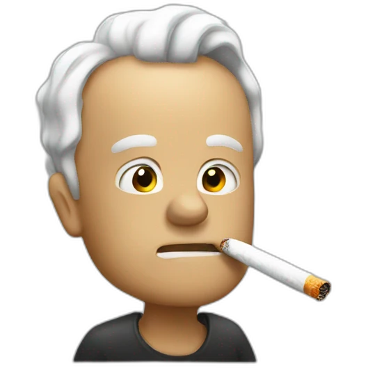 Smoking a cigarette  emoji