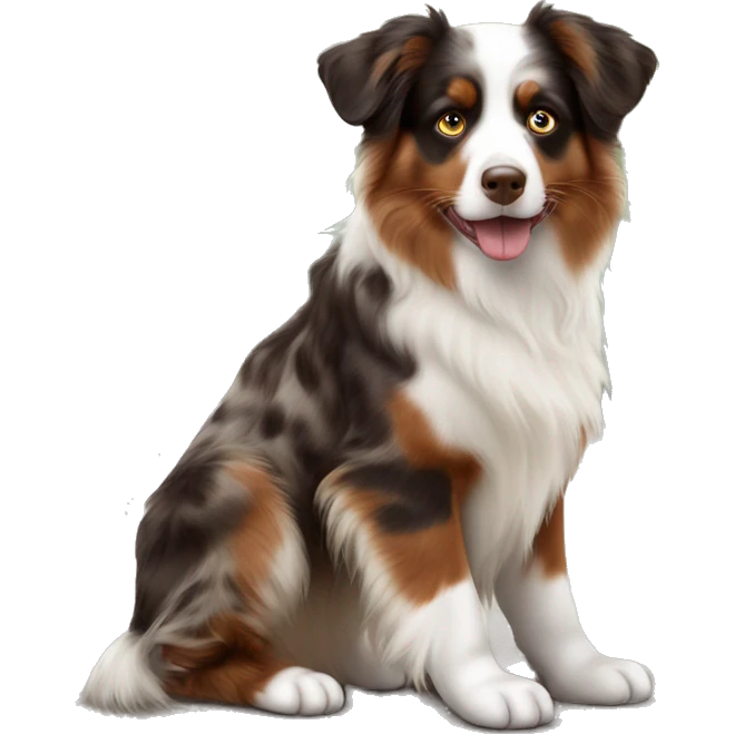 Red Merle Australian shepherd  emoji
