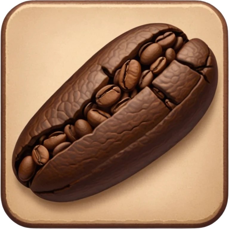 Coffee bean emoji