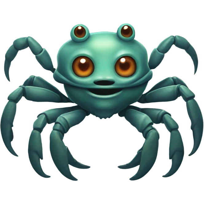crab alien man have a cat eyes emoji