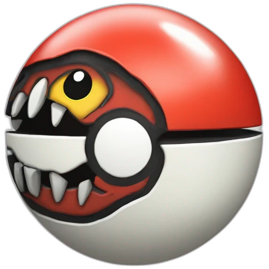 pokeball with a JurassicPark logo emoji