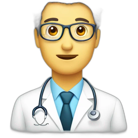 Neurologist and neuron emoji