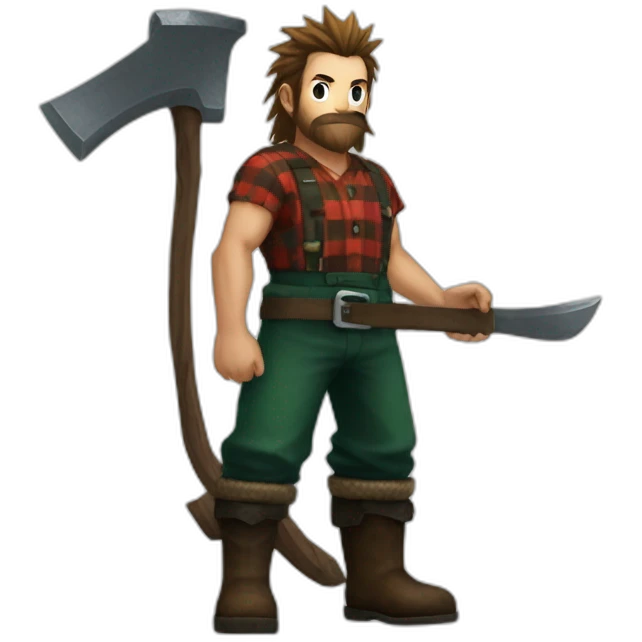 lumberjack in final fantasy vii emoji