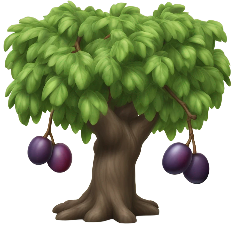 Plum tree emoji