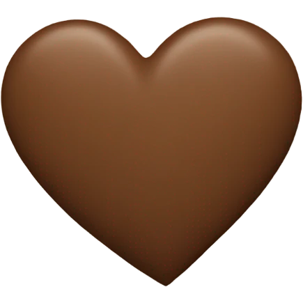 Brown heart emoji