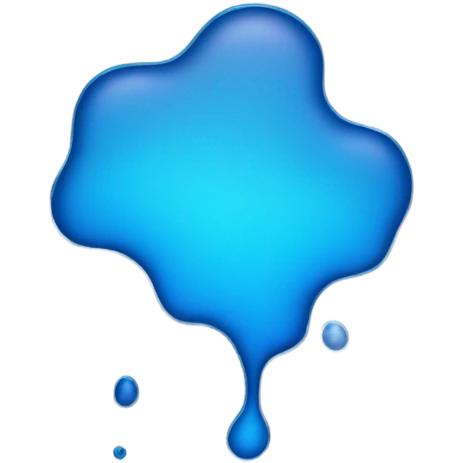 blue beautiful puddle emoji