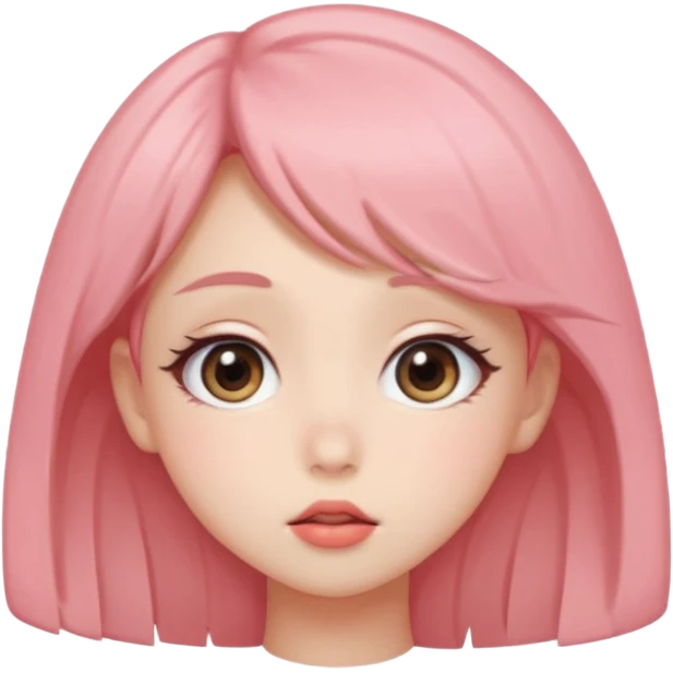 Kissy face anime style emoji