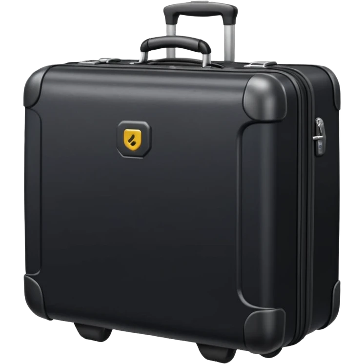 A compact rolling suitcase with a telescopic handle emoji
