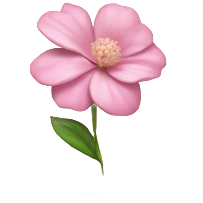 Realistic Open book with light pink flower inside emoji