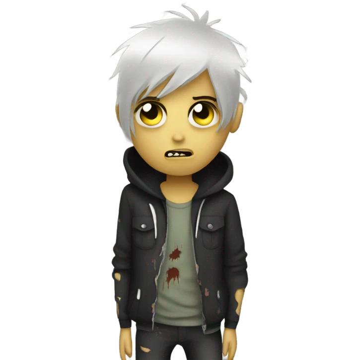 zombies emo boy emoji