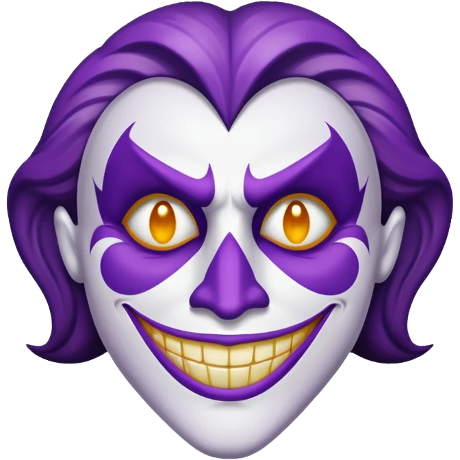 Glitter Purple and White Coringa Card emoji