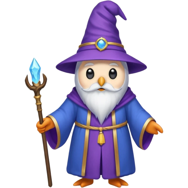 Penguin Wizard emoji