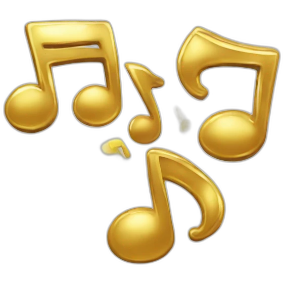 shiny notes emoji