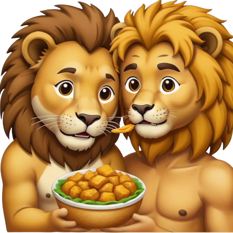 York is eating a lion emoji