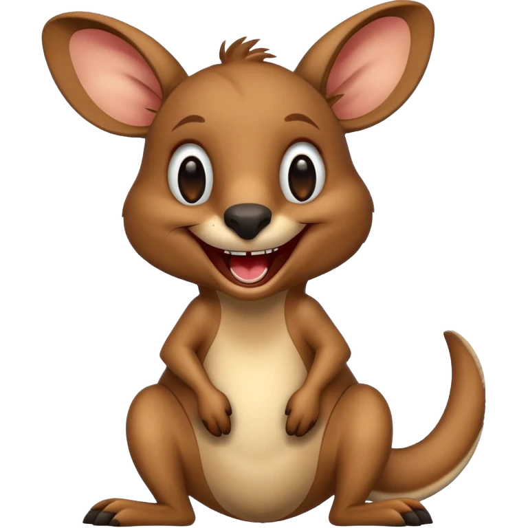 Kangaroo laughing  emoji