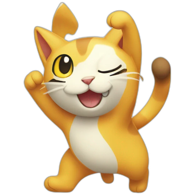dancing-bicolor-cat-pokemon-face emoji