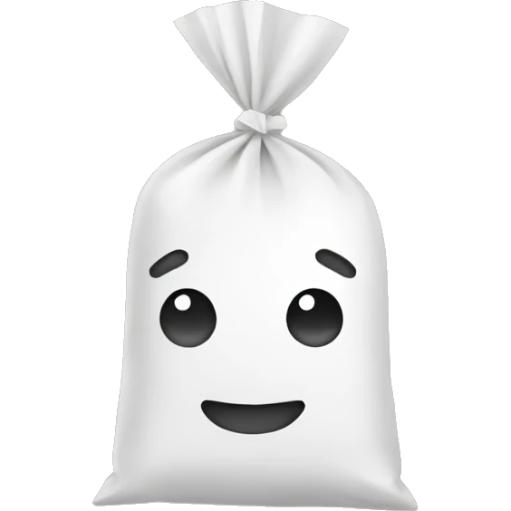 Marshmallows in a bag  emoji