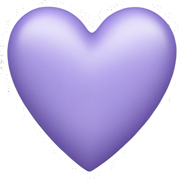 lavender color heart  emoji