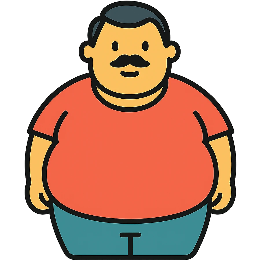 толстый мужик emoji