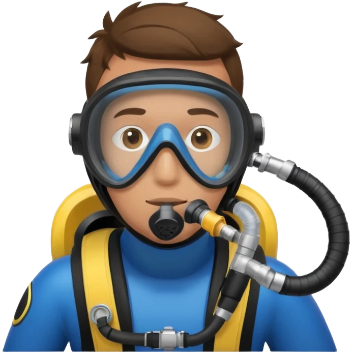 scuba diving with oxygen tank emoji