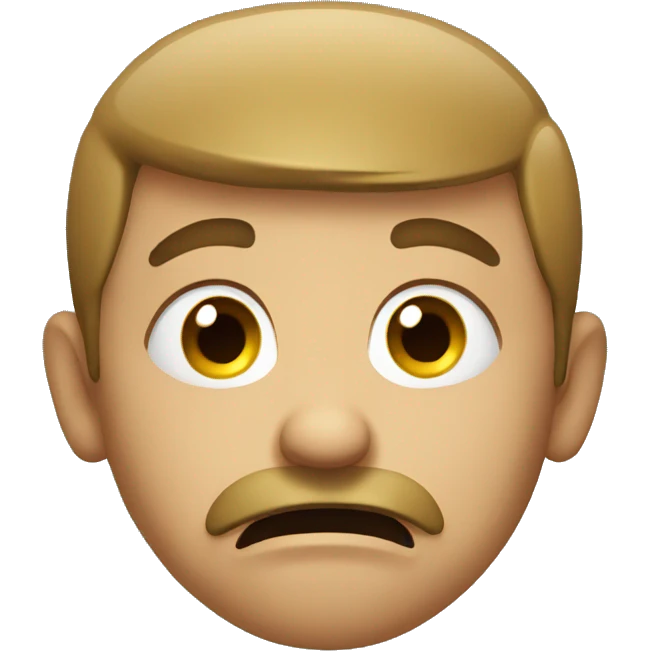 disgusted guy emoji