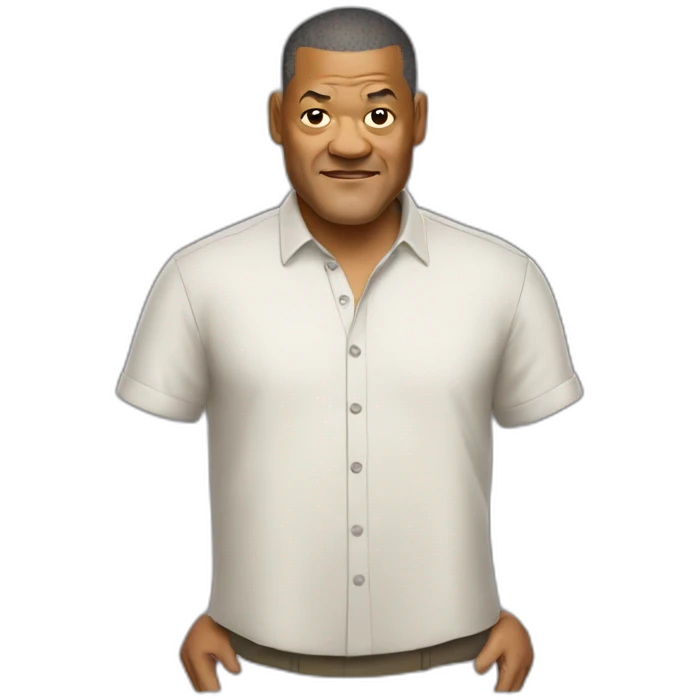 laurence-fishburne cartoon wearing shirt emoji