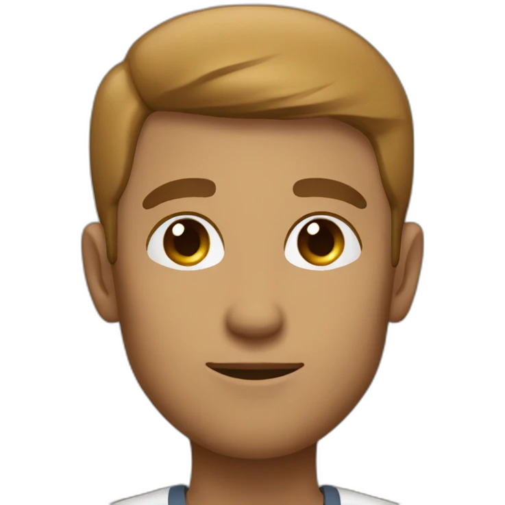 man with small eyes and light brown making llp salution emoji