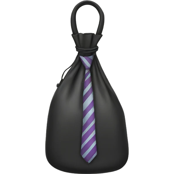 bag with a tie emoji