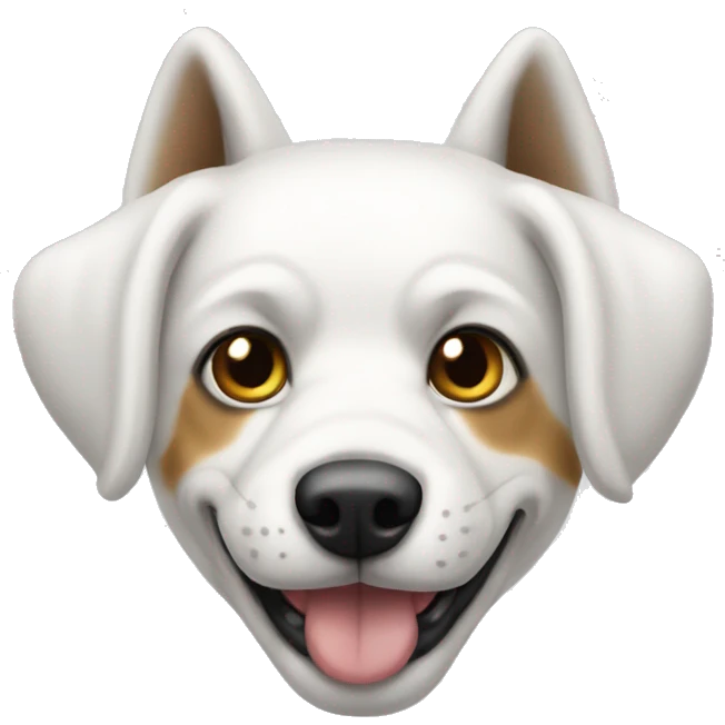 Perro blanco emoji