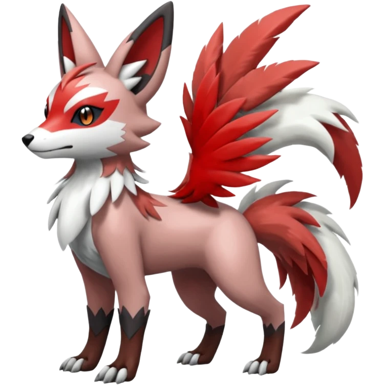 Meloetta-Zangoose-Lycanroc-Trico-Pokémon-Fakémon-fusion-hybrid-creature emoji