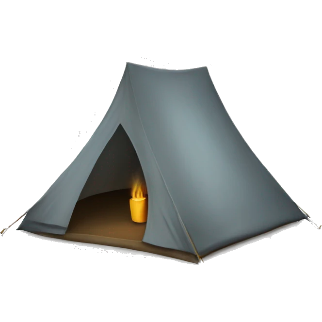 Tent with clock time 10 'o clock emoji