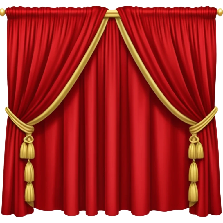 Simple red curtains  emoji