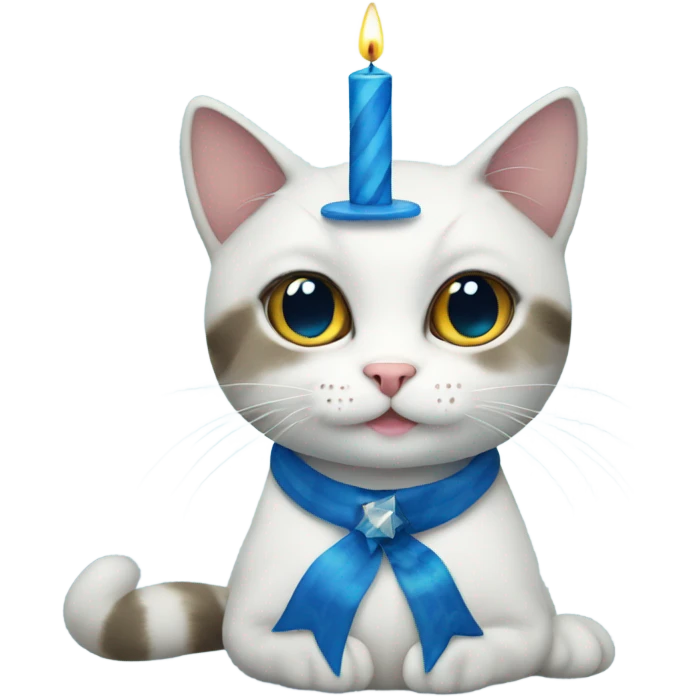 Hanukkah cute cat emoji