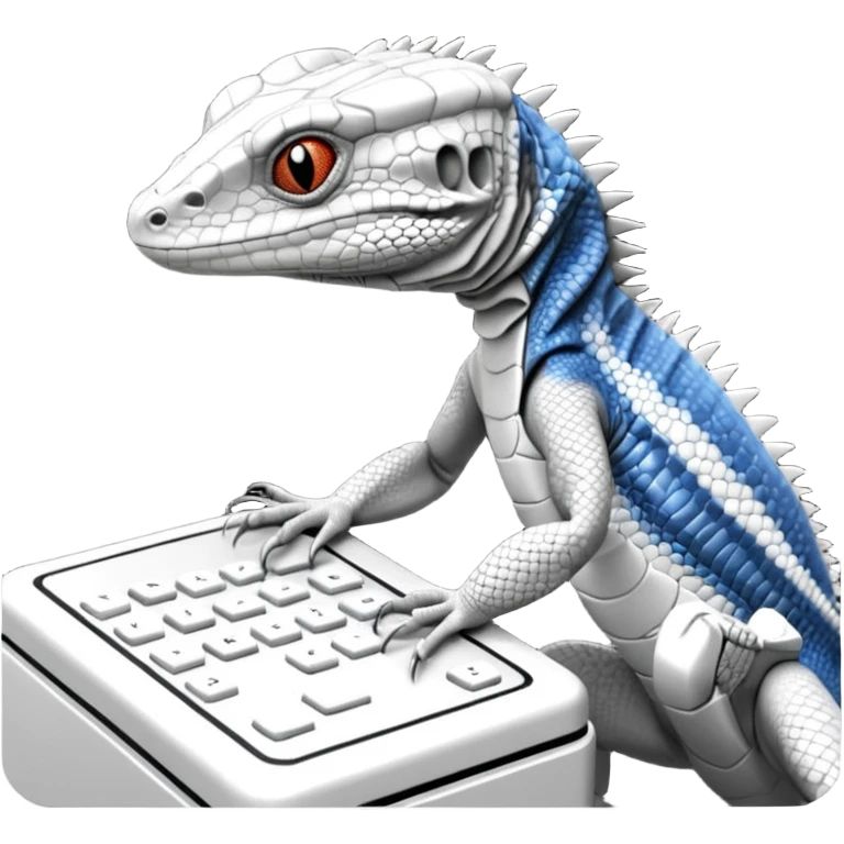 LIZARD in black and white. looks like the one on the Hands on Machine learning with scikit learn&tensorflow book emoji