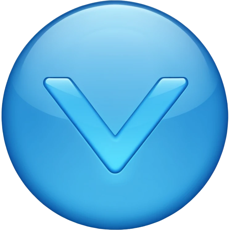 Verificación Azul emoji