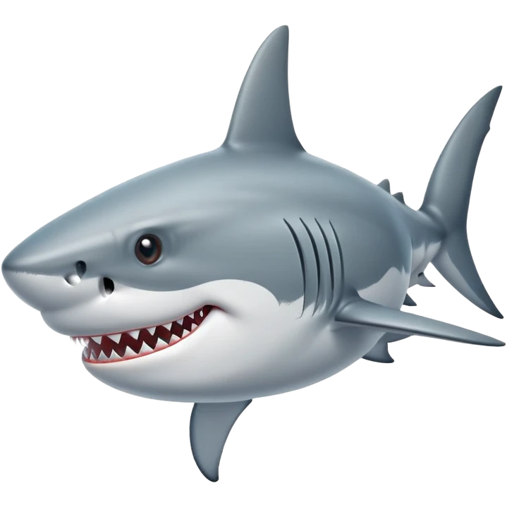 Shark with a mustache emoji