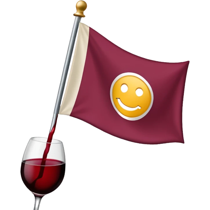 Bandera color vino sin detalles emoji