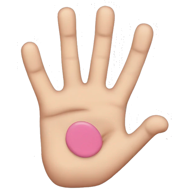A hand with only the middle and pinkie finger up emoji